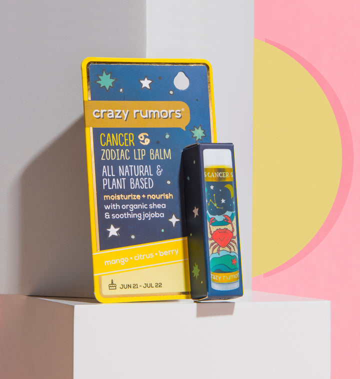 Cancer - Zodiac Lip Balm Hang Card Gift Box